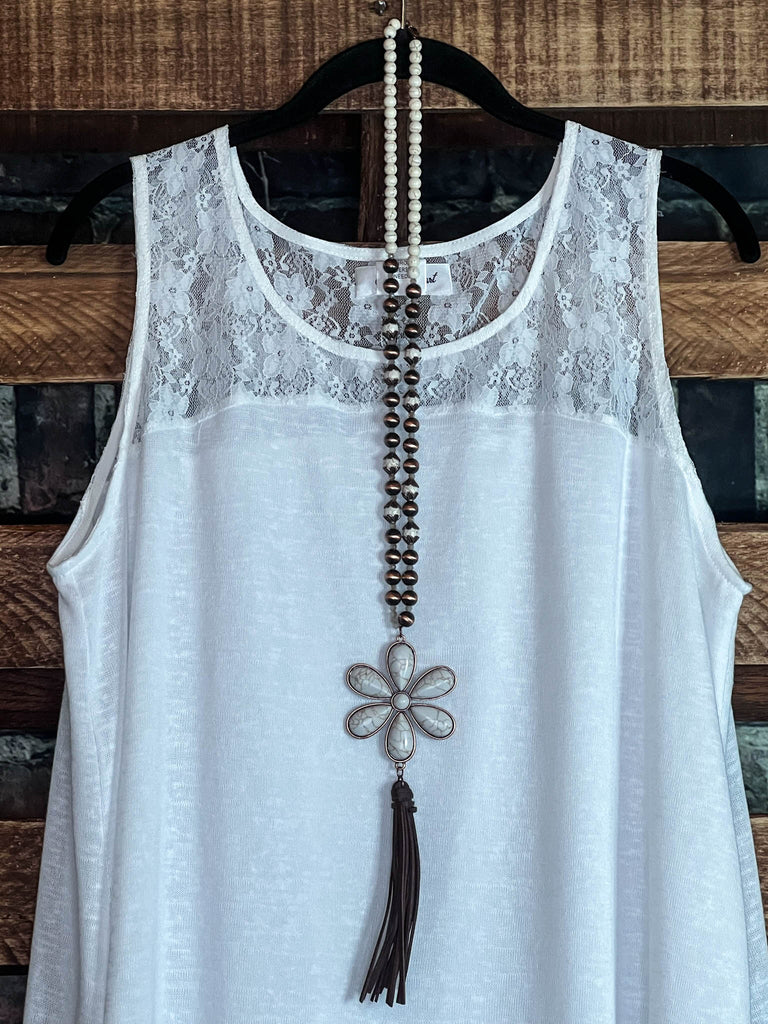 S-M-L   FOR ALL MY LIFE LACE DRESS IN WHITE  -------SALE