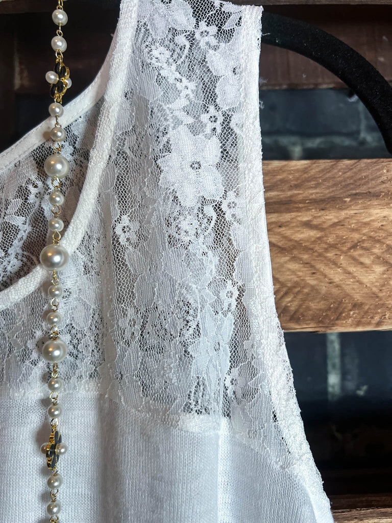 S-M-L   FOR ALL MY LIFE LACE DRESS IN WHITE  -------SALE