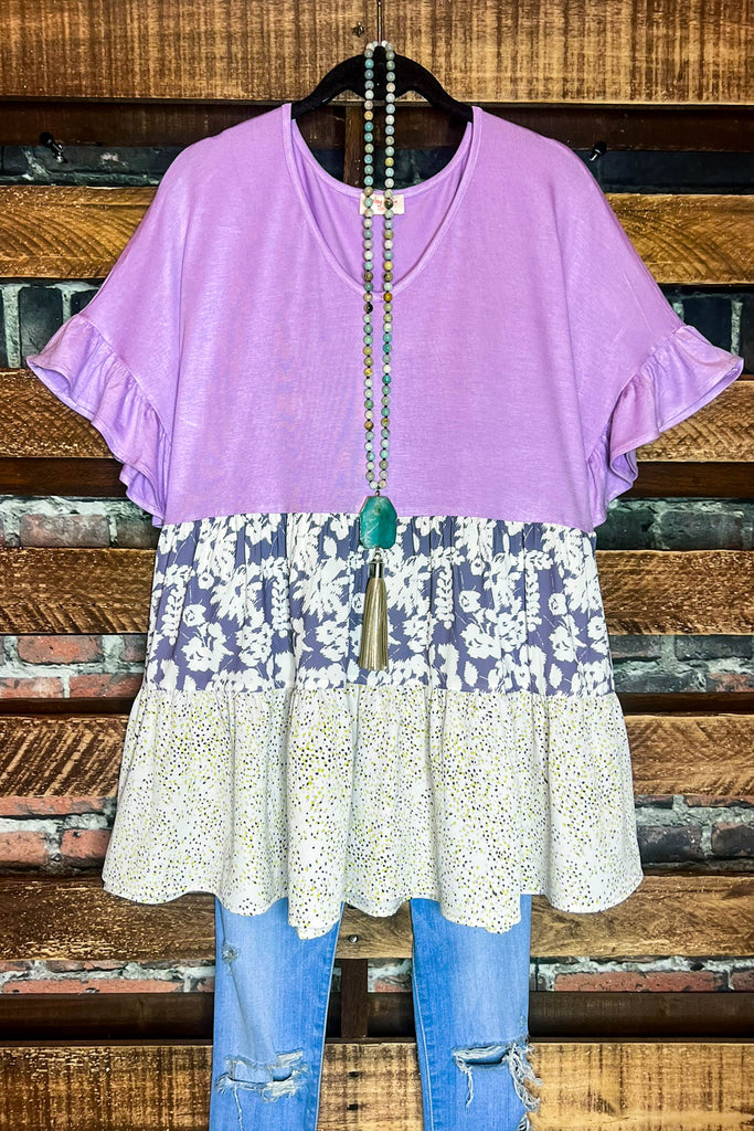 Floral Lavender & Mix Babydoll Top