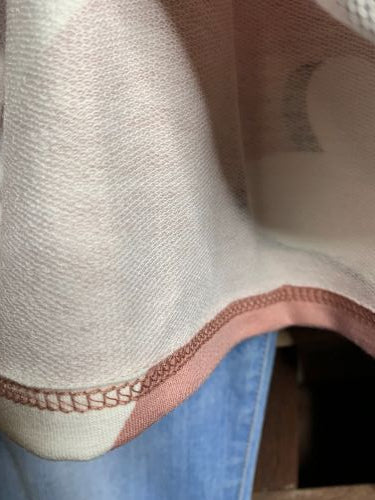 BABYDOLL TOP OVERSIZED IN DUSTY PINK-------sale