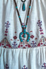 DESERVE THE BEST IVORY 100% COTTON EMBROIDERED TOP