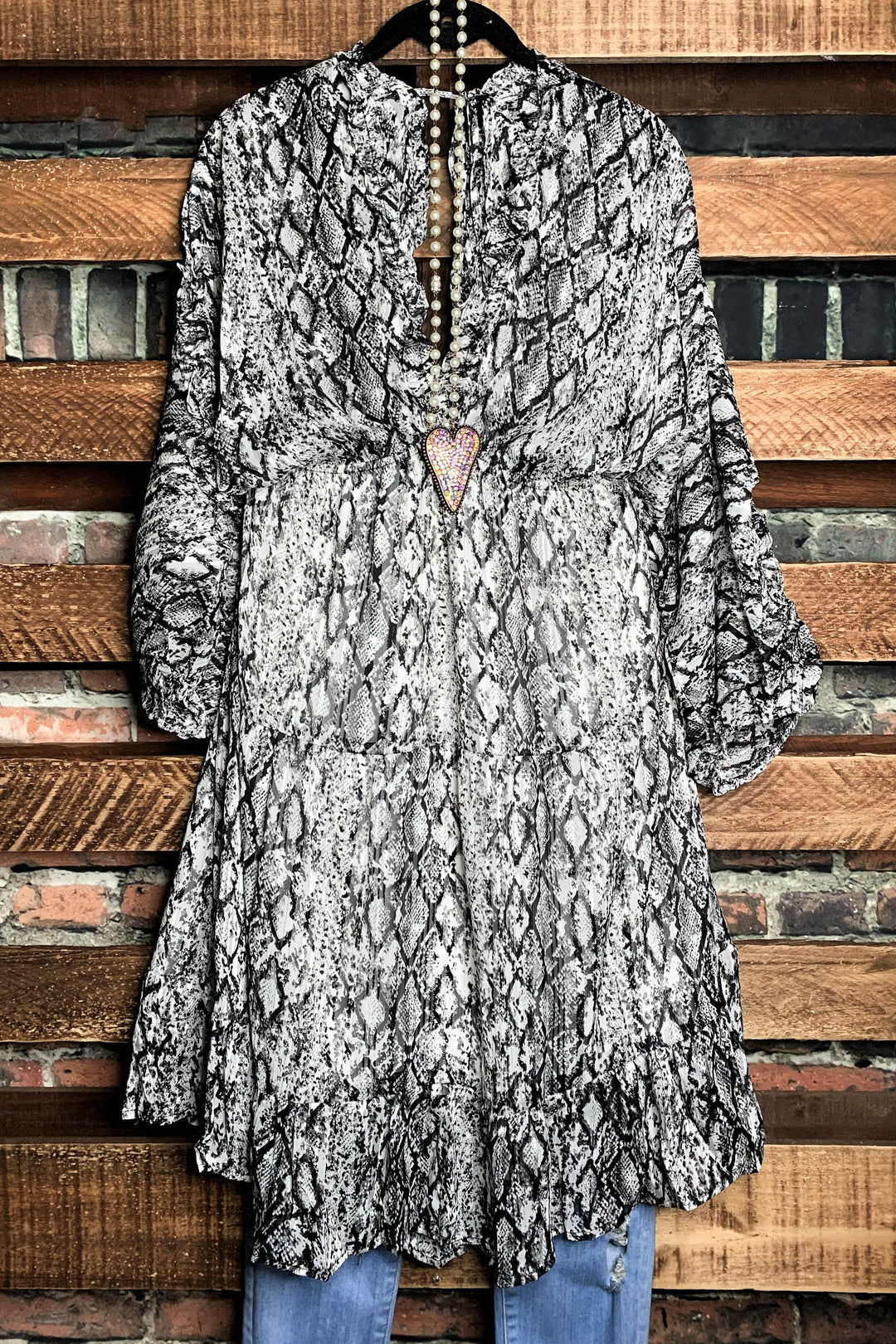 Dress Animal Print in Gray Mix------------SALE
