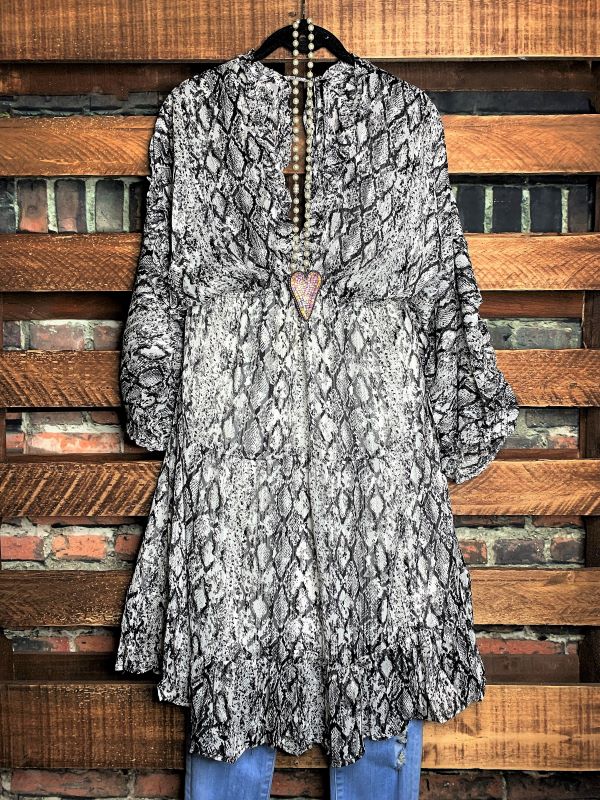 Dress Animal Print in Gray Mix------------SALE