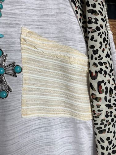 Always Faithful Top Burnout in Light Blue Mix-----------Sale