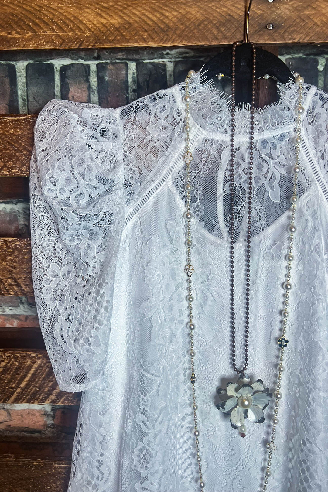 LACE BLOUSE IN IVORY --------- SALE