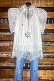 LACE BLOUSE IN IVORY --------- SALE
