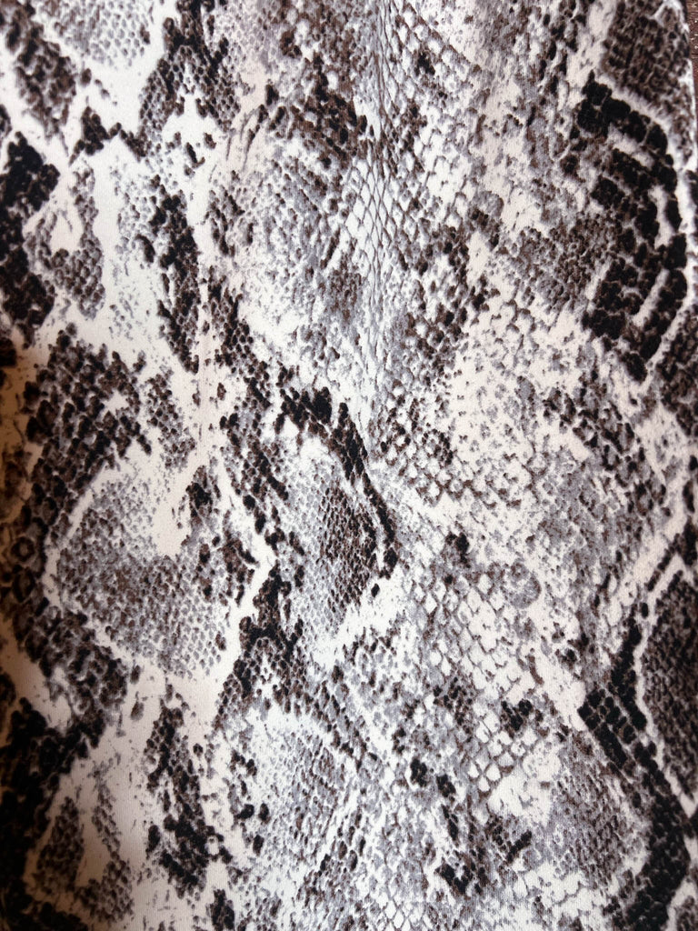 EASY GOES IT PLUS SIZE ANIMAL PRINT SOFT LEGGINGS IN BROWN -----SALE