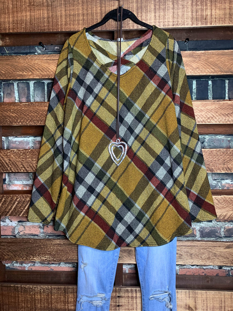 14-16 TOP IN MUSTARD MULTI----------SALE