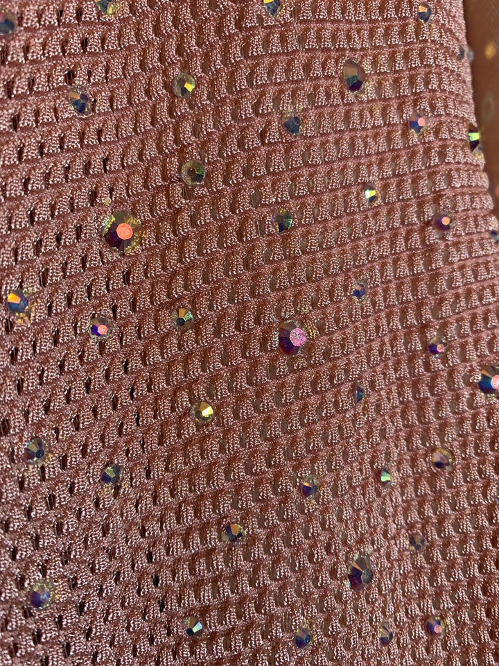 SWEETEST LOVE CRYSTAL STYLISH VEST IN ROSE PINK --------SALE