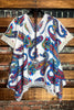 Bohemian Paisley Poncho Top in Multi-Color--------------SALE