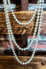 LONG PEARL BEAD NECKLACE IN IVORY