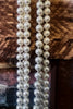 LONG PEARL BEAD NECKLACE IN IVORY