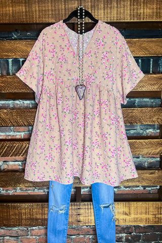 PEASANT GAUZE EMBROIDERED SHIRT IN BLUE TONES---------SALE