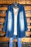 This Is The One Oversized Shirt Tunic in Dark Blue--------SALE