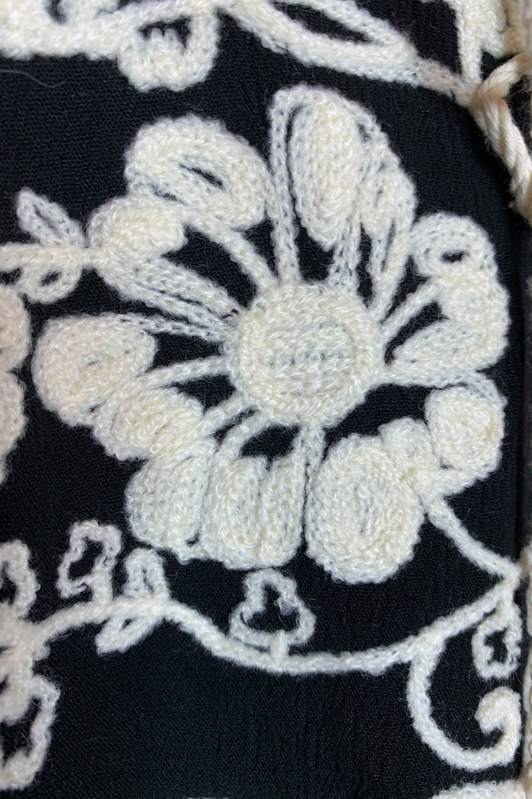 6-12 SIZE Boho Embroidered Dress in Black  -----Sale