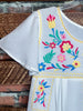14-20 SIZE - DELICATE GARDENS IVORY EMBROIDERED TOP---------SALE