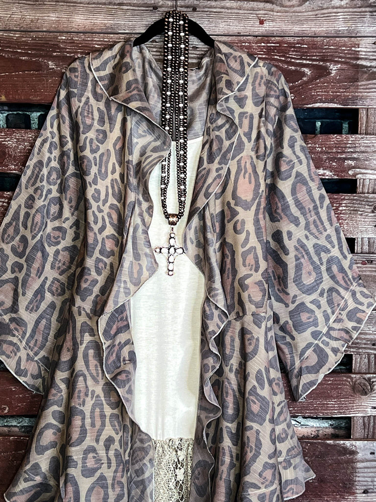 YOU'LL BE MINE FABULOUS LEOPARD CARDIGAN