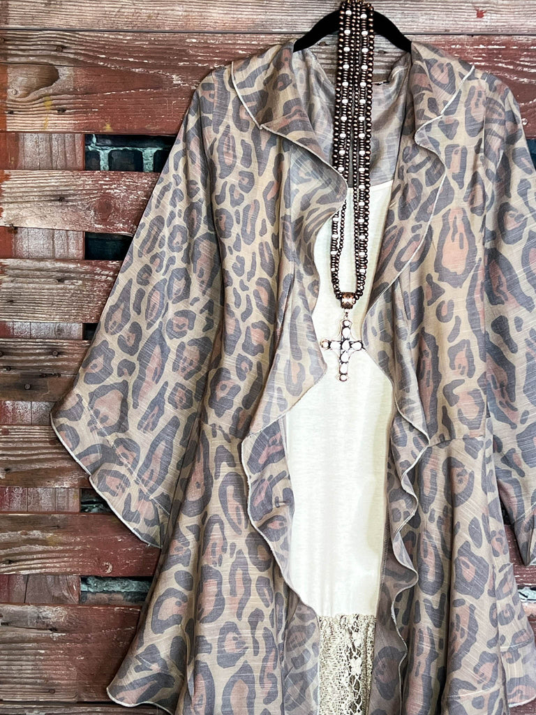 YOU'LL BE MINE FABULOUS LEOPARD CARDIGAN