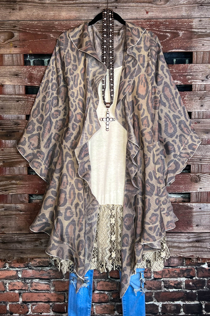 YOU'LL BE MINE FABULOUS LEOPARD CARDIGAN