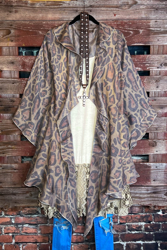 YOU'LL BE MINE FABULOUS LEOPARD CARDIGAN