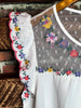 Lovely New Day Lace Embroidered Blouse in Ivory---------Sale
