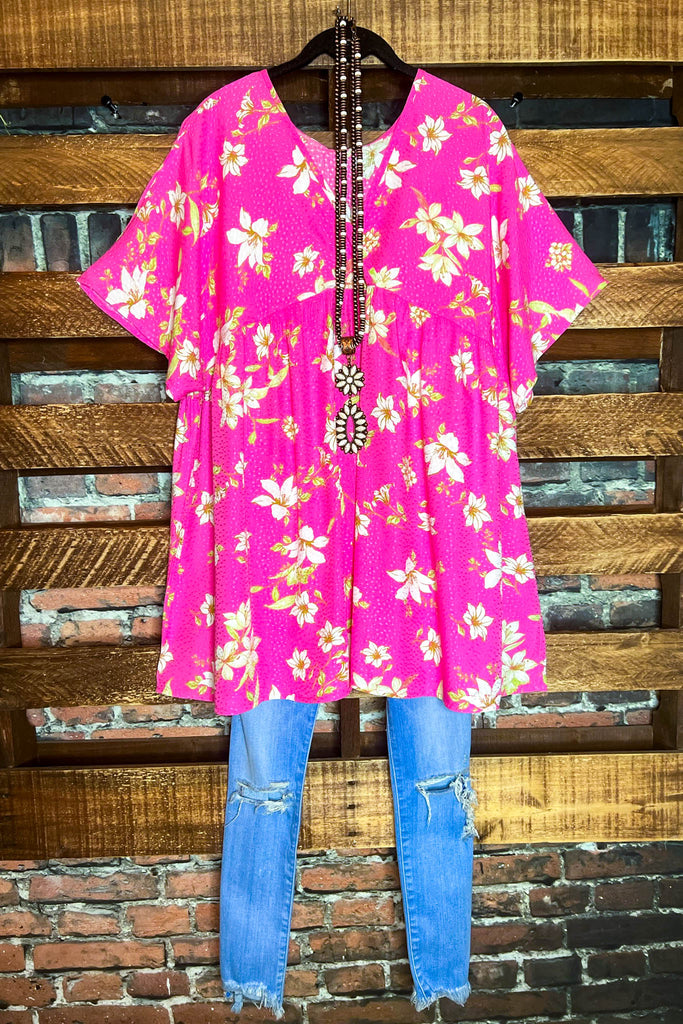 Pink Floral Top ---------- Sale