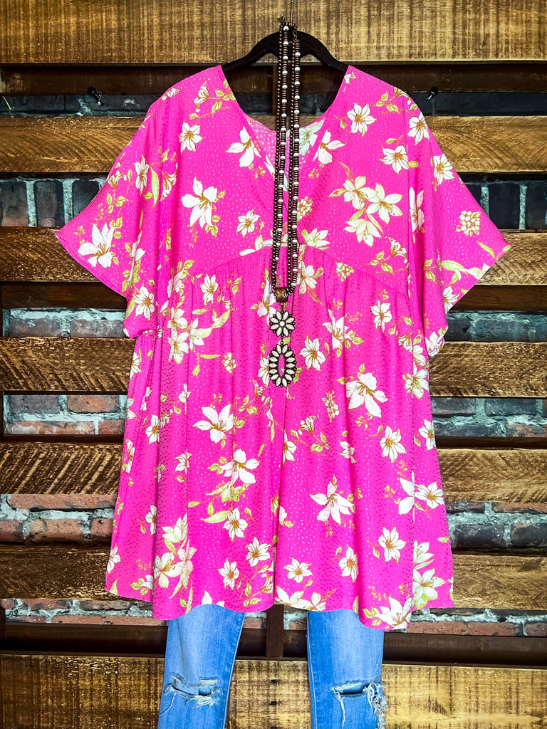 Pink Floral Top ---------- Sale