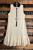 ESSENTIALLY MINE LACE SLIP LAYERING DRESS IN BEIGE-----------SALE