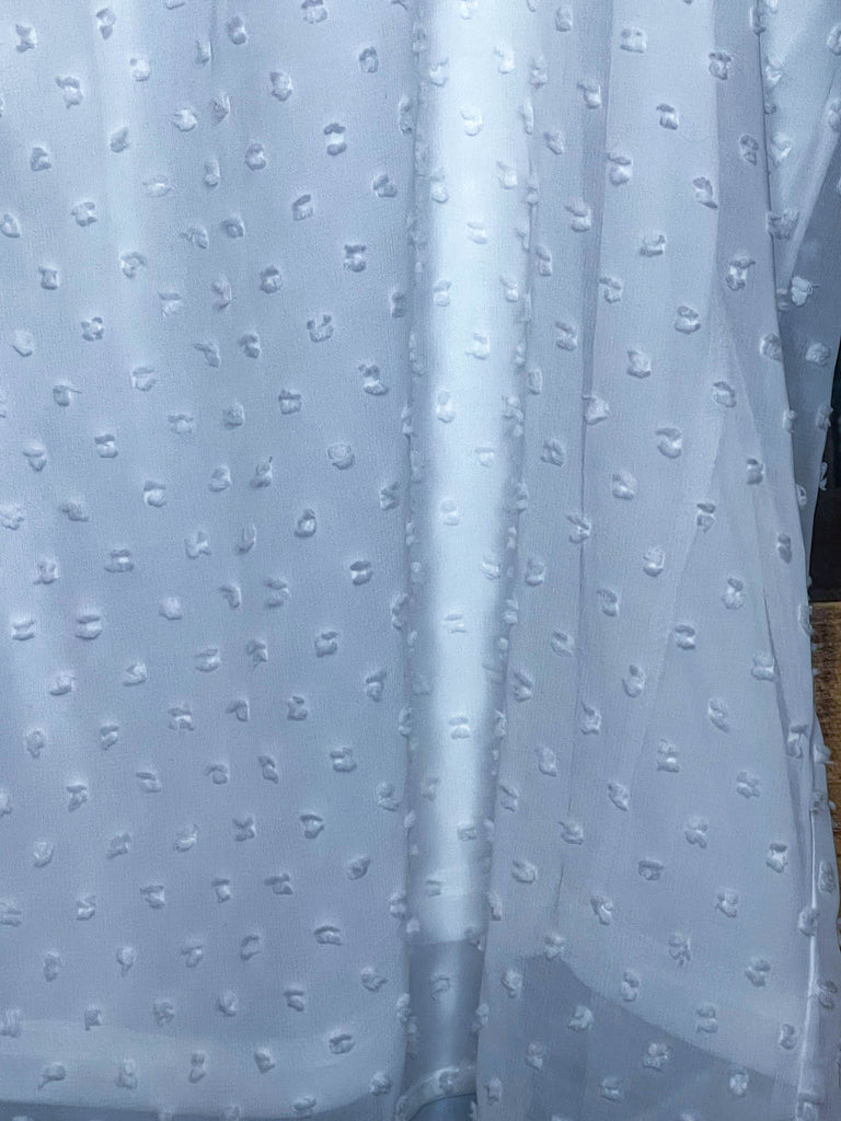 The Sweetest Days Beautiful Ivory Swiss Dot Embroidered Blouse