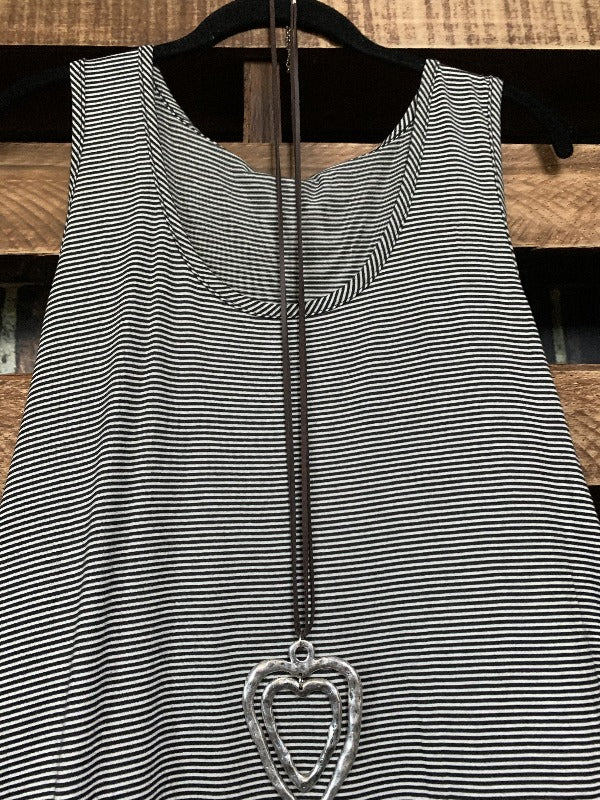 TOUCH OF MAGIC LACE SLIP DRESS TOP IN BLACK MIX ----------sale