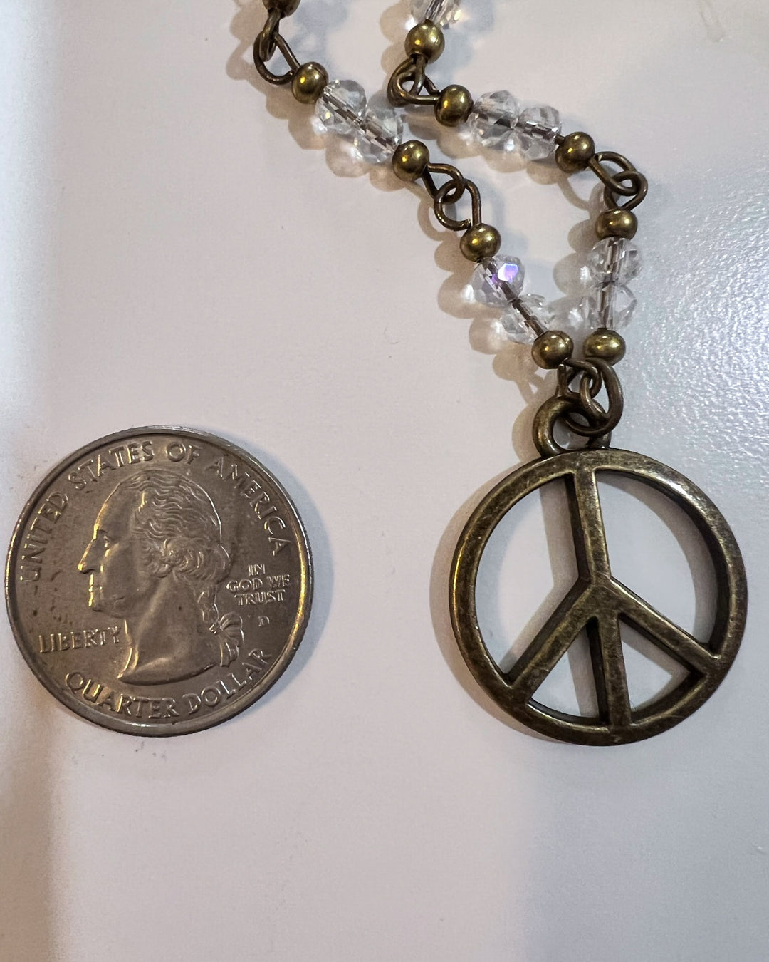 PEACE & LOVE SIGN BOHEMIAN NECKLACE