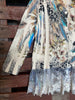 SOMETHING WONDERFUL LACE JACKET IN FLORAL & FEATHER PRINT