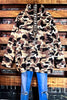 Brown Camo Faux Fur Pullover  ------- SALE