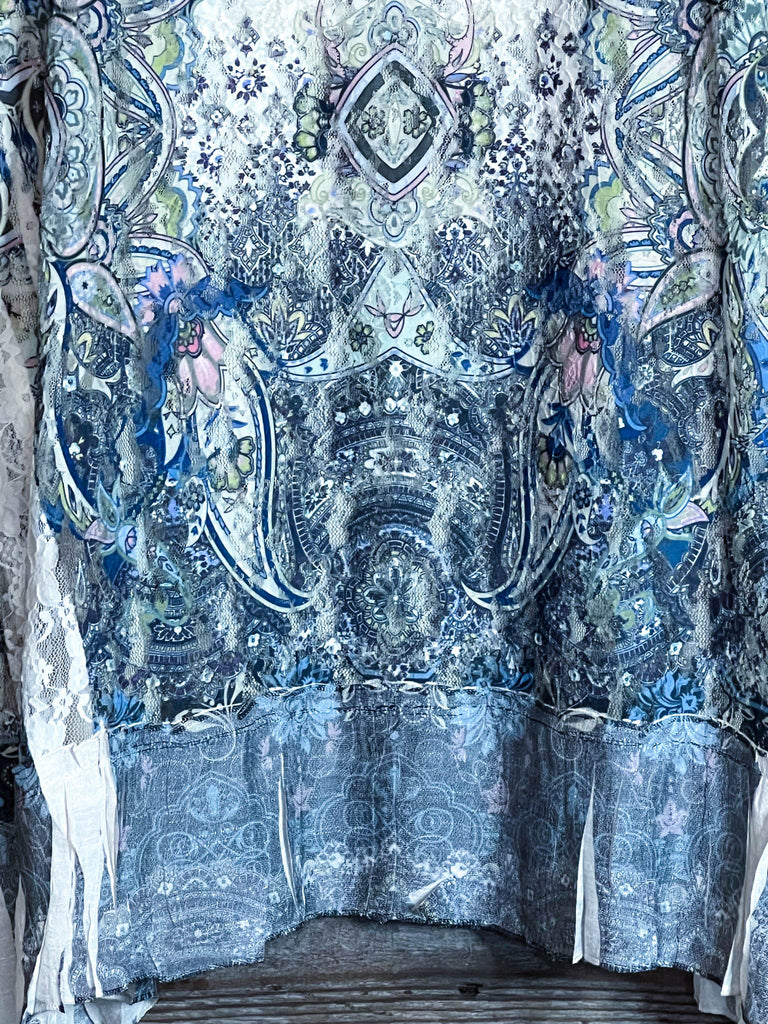 CLOSE TO YOUR HEART BLUE LACE TUNIC