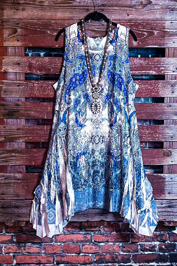 CLOSE TO YOUR HEART BLUE LACE TUNIC