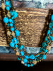 BEAUTY PERSONIFIED BLUE TURQUOISE LAYERED NECKLACE
