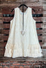 GRACEFULL SONG LACE BEIGE TUNIC--------------SALE