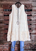 GRACEFULL SONG LACE BEIGE TUNIC--------------SALE
