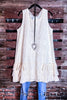 GRACEFULL SONG LACE BEIGE TUNIC--------------SALE