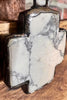 LUCKIEST BLESSED CHARM CROSS WHITE NATURAL STONE
