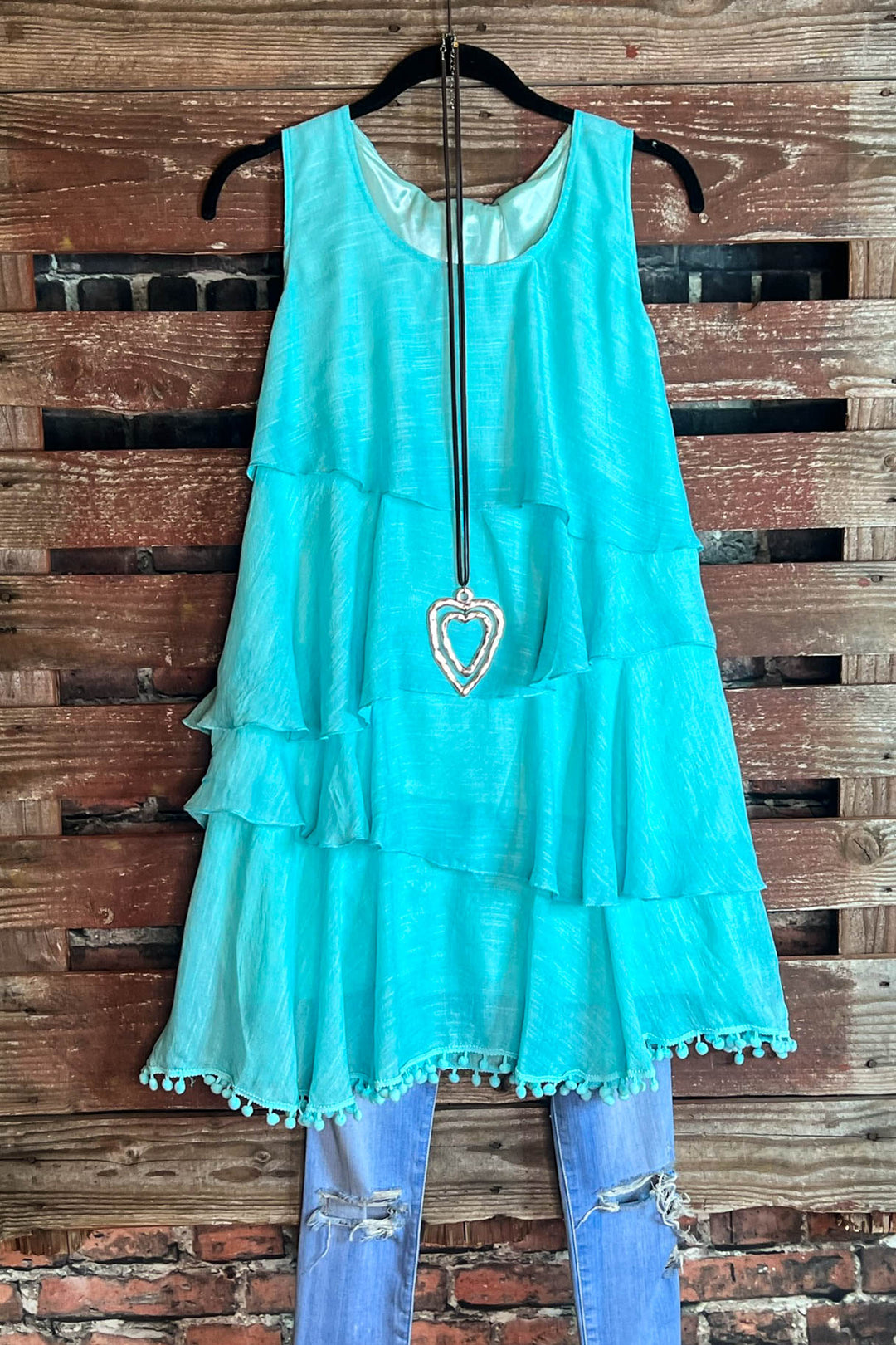 SWEET INTENTIONS TUNIC IN MINT---------sale