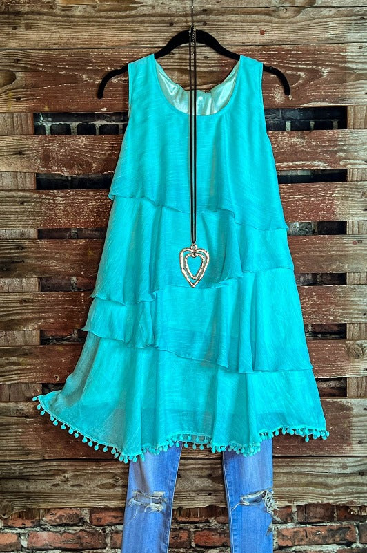 SWEET INTENTIONS TUNIC IN MINT---------sale