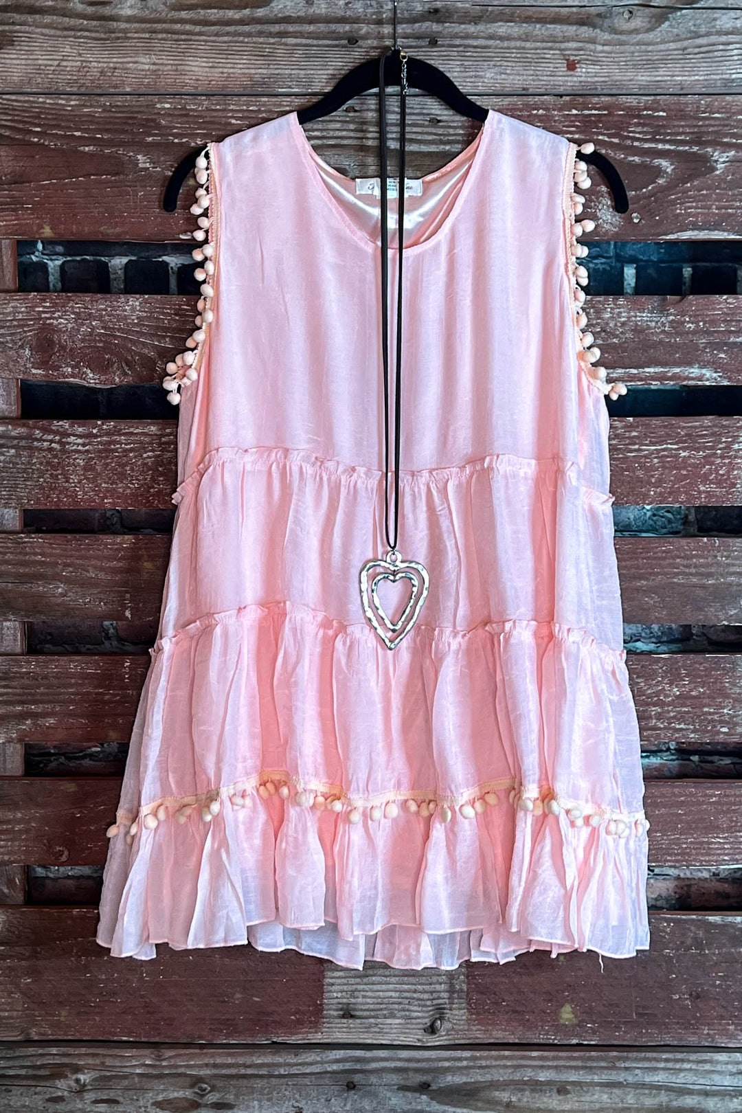 AS CUTE AS THEY COME POM POM BABYDOLL IN PINK ---------SALE