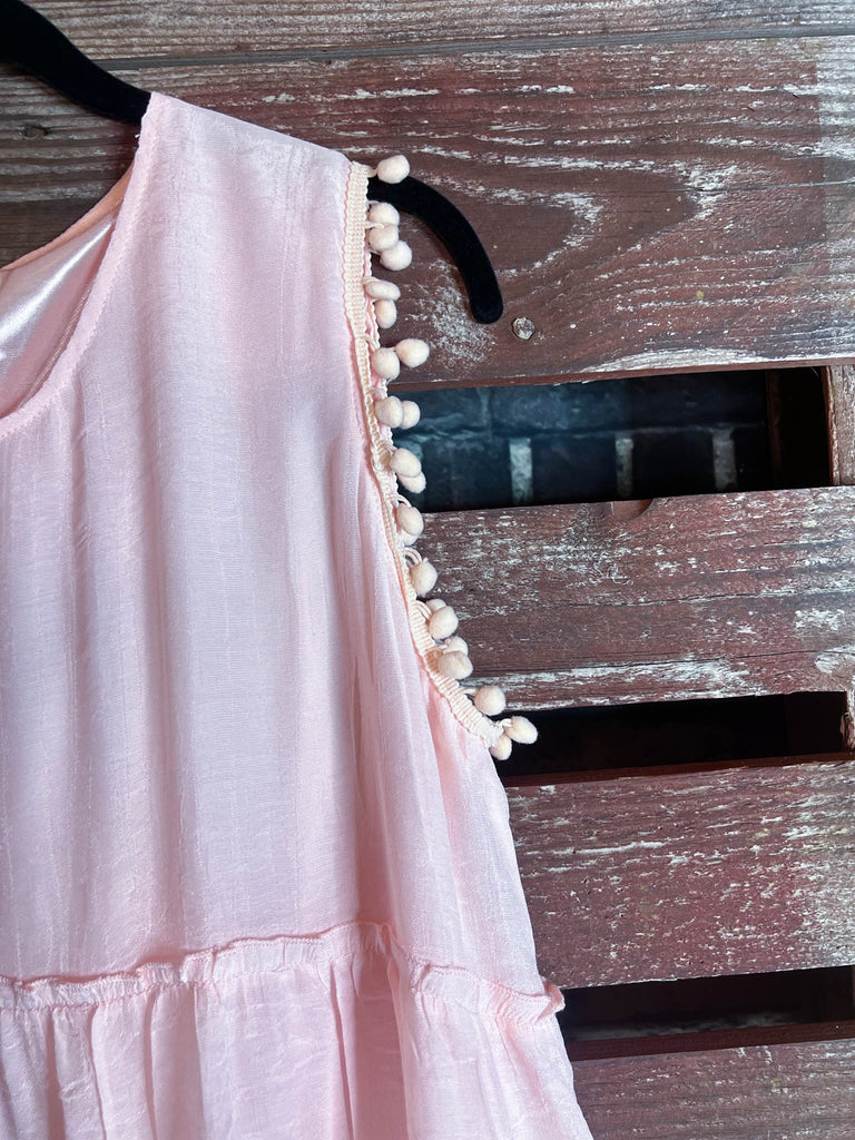 AS CUTE AS THEY COME POM POM BABYDOLL IN PINK