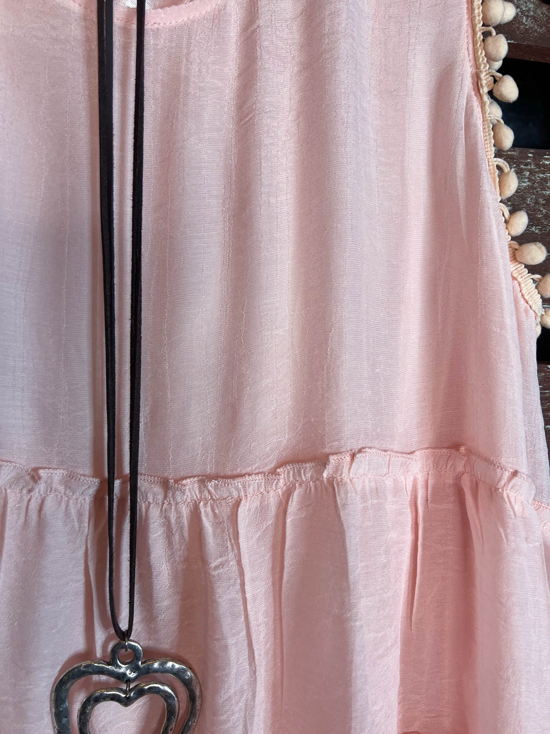 AS CUTE AS THEY COME POM POM BABYDOLL IN PINK ---------SALE
