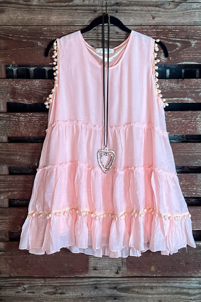 AS CUTE AS THEY COME POM POM BABYDOLL IN PINK