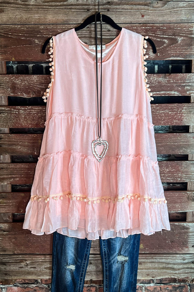 AS CUTE AS THEY COME POM POM BABYDOLL IN PINK