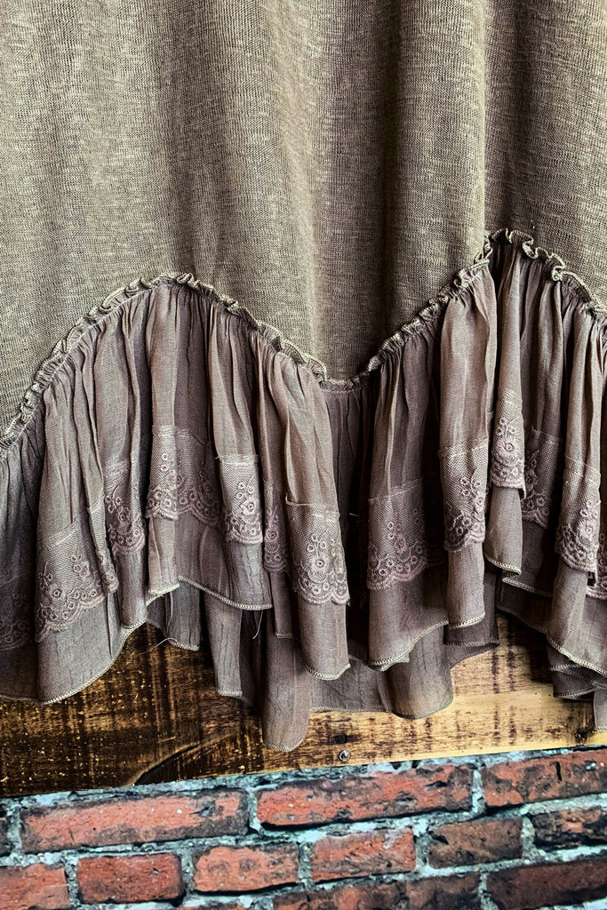 LOVE YOU MORE LACE DRESS VINTAGE INSPIRED IN MOCHA