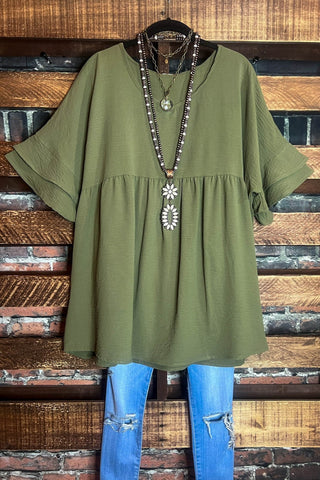 GRACEFULL SONG LACE BEIGE TUNIC--------------SALE