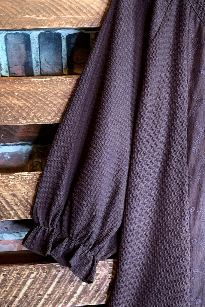 Uptown Sweet Moments Brown Lace Top------------SALE